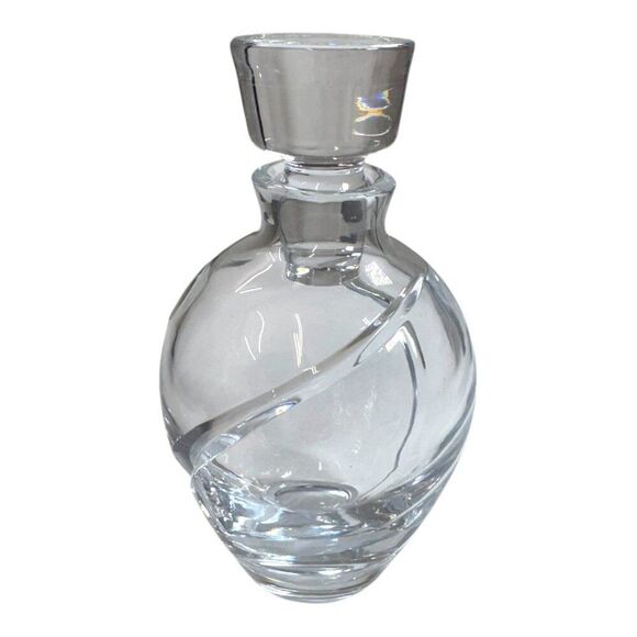Waterford Siren Crystal Glass Perfume Bottle 5" Vintage w/ Stopper Original Box - Picture 4 of 12